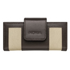 Nokia Leder Beschermtasje CP-153 Bruin/ Beige