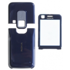 Nokia 6120 Classic/6121 Classic Cover Set Donker Blauw (3-Delig)