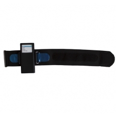 Adapt Silicon Case Zwart met Armband voor Apple iPod Nano 2de Generatie