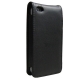 Leder Beschermtasje Flip Zwart voor Apple iPhone 4/ 4S