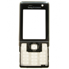 Sony Ericsson C702 Frontcover UMTS Metallic Zwart