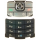 Nokia N80 Keypad Set Mat Zwart/ Zilver