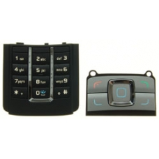 Nokia 6280 Keypad Set Zwart/Zilver