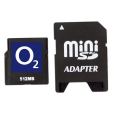 O2 Geheugenkaart MiniSD 512 MB