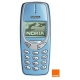 Nokia 3310/3330 Frontcover Licht Blauw met Orange Logo