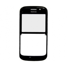 Nokia E5-00 Frontcover Carbon Zwart