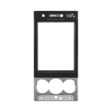 Sony Ericsson W705 Frontcover Zwart Zilver zonder Label