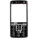 Sony Ericsson K850i Frontcover Latin Quicksilver Zwart incl. Keypad