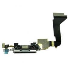 Apple iPhone 4 Systeem Connector met Flex Kabel Zwart