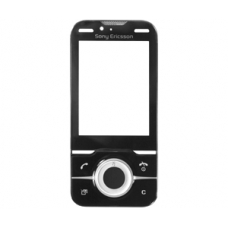 Sony Ericsson Yari Frontcover Zwart/Wit met Display Glas