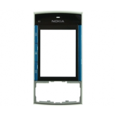 Nokia X3 Frontcover Licht Blauw met Display Glas