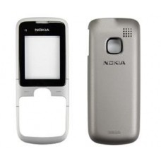 Nokia C1-01 Cover Zilver / Zwart