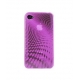 TPU Silicon Case Soft Lines Pink voor iPhone 4