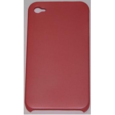 Hard Case Plastic Rubber Zalmroze voor iPhone 4/ 4S