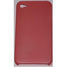 Hard Case Plastic Rubber Zalmroze voor iPhone 4/ 4S