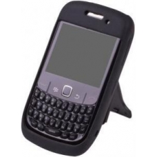 Silicon Case Zwart met Clipstand voor BlackBerry 9780 Bold