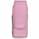 Leder Beschermtasje Pink met Riem Clip Maat M