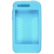 Silicon Case Licht Blauw met Print voor Apple iPhone 3G/3GS