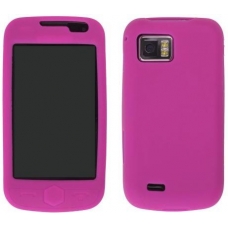 Silicon Case Pink voor Samsung i8000 Omnia II