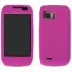 Silicon Case Pink voor Samsung i8000 Omnia II
