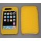 Silicon Case Geel met Print voor Apple iPhone 3G/3GS