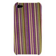 Hard Case Stripes Colorful Paars voor Apple iPhone 4/ 4S