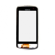 Nokia C6-01 Frontcover met Touch Unit Zilver