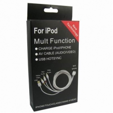 Composiete AV Kabel Wit voor Apple iPhone/ iPod