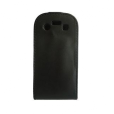 Leder Beschermtasje Elegant Flip Zwart voor BlackBerry 9700 Bold