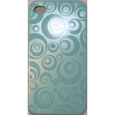 Hard Case Circle Design Licht Blauw voor Apple iPhone 4/ 4S