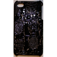 Hard Case Krokodil Design Zwart voor Apple iPhone 4/ 4S