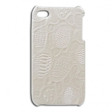 Hard Case Krokodil Design Wit voor Apple iPhone 4/ 4S