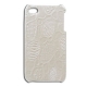 Hard Case Krokodil Design Wit voor Apple iPhone 4/ 4S