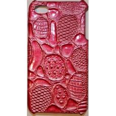 Hard Case Krokodil Design Rood voor Apple iPhone 4/ 4S