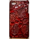 Hard Case Krokodil Design Donker Rood voor Apple iPhone 4/ 4S