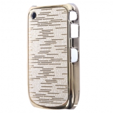 Hard Case Horizontale Electro Strepen Goud voor BlackBerry 8520/ 8530