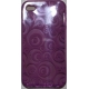 TPU Silicon Case Circle Design Paars voor Apple iPhone 4