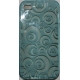 TPU Silicon Case Circle Design Licht Blauw voor Apple iPhone 4