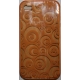 TPU Silicon Case Circle Design Oranje voor Apple iPhone 4