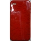 TPU Silicon Case Circle Design Rood voor Apple iPhone 4