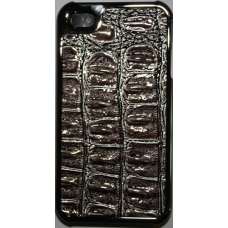 Hard Case Krokodil Patroon Grijs voor Apple iPhone 4/ 4S