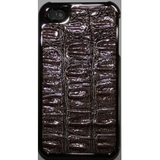 Hard Case Krokodil Patroon Bruin voor Apple iPhone 4/ 4S