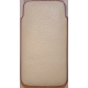 Lederen Pouch Verticaal Wit/Roze voor Apple iPhone 4/ 4S