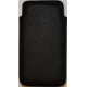 Lederen Pouch Verticaal Zwart voor Apple iPhone 4/ 4S