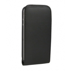 Leder Beschermtasje Zwart met Magnetische Sluiting voor Apple iPhone 4/ 4S