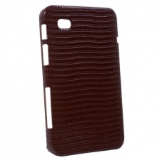 Hard Case Leder Donker Bruin voor Samsung P1000 Galaxy Tab