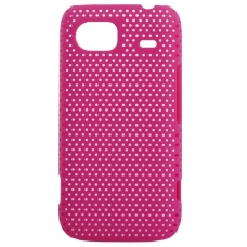 Hard Case Perforated Mesh Hot Pink voor HTC 7 Mozart