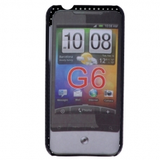 Hard Case Perforated Mesh Zwart voor HTC Legend/Google G6