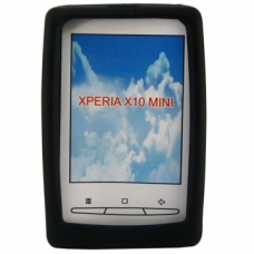 Silicon Case Zwart voor Sony Ericsson Xperia X10 Mini