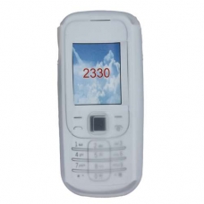 Silicon Case Wit voor Nokia 2330 Classic